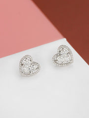 Agatha Diamond Heart Earrings