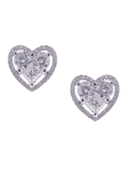 Agatha Diamond Heart Earrings