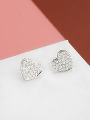 Athena Diamond Heart Earrings