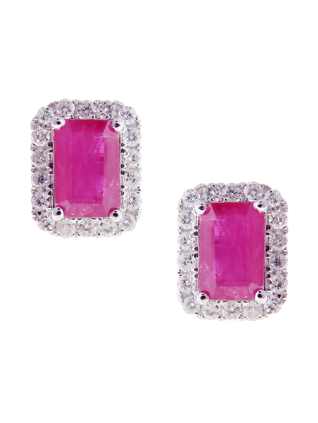 Hera Ruby Stud Earrings