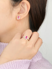 Hera Ruby Stud Earrings