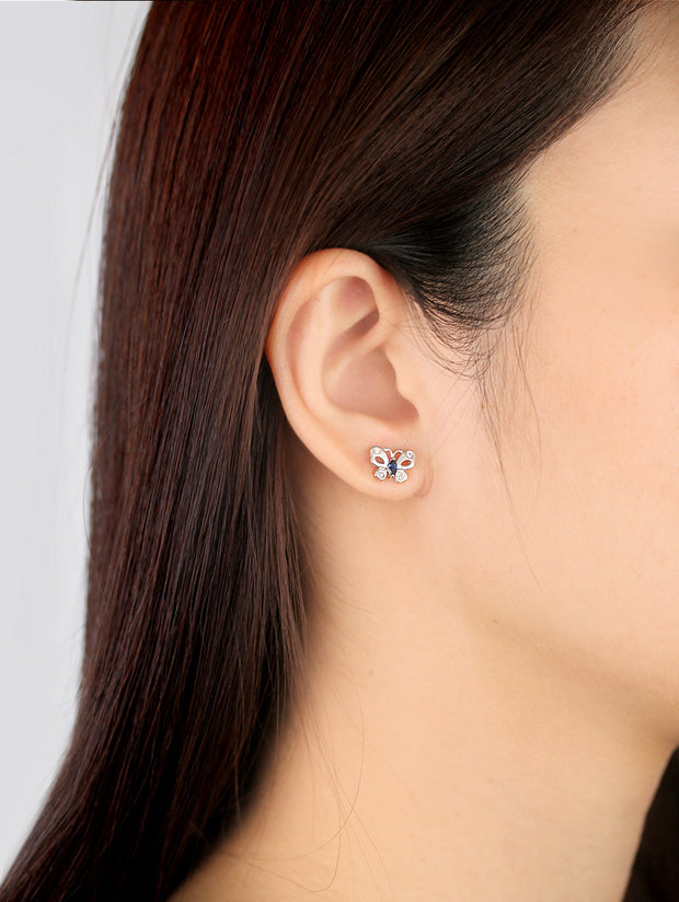 Blu-fly Sapphire Earrings