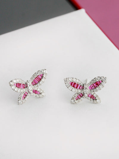 Asa Butterfly Ruby Earrings