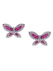 Asa Butterfly Ruby Earrings