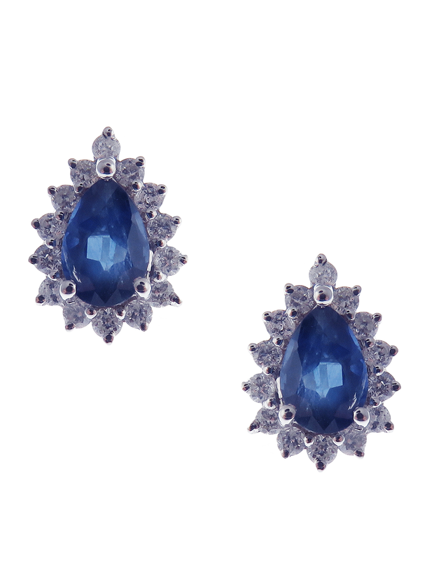 Neptune Tear Drop Round Earring