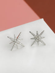 Starlight Cross Diamond Pave Earrings