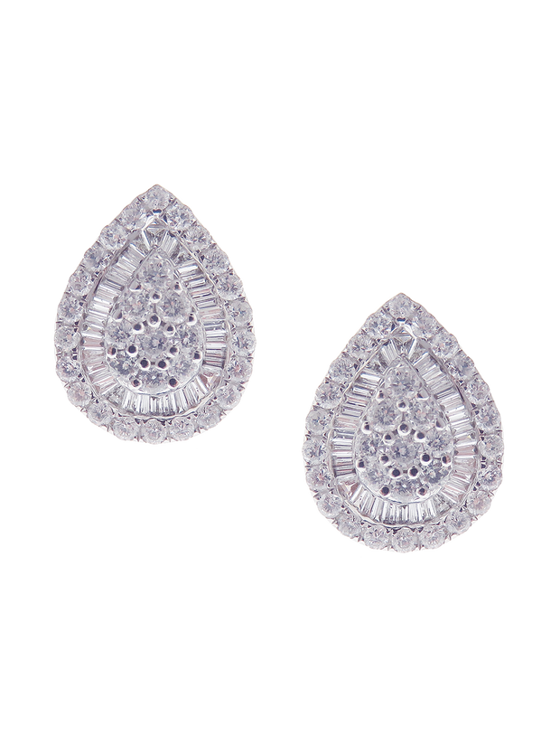 Tears of Goddess Diamond Pave Earrings