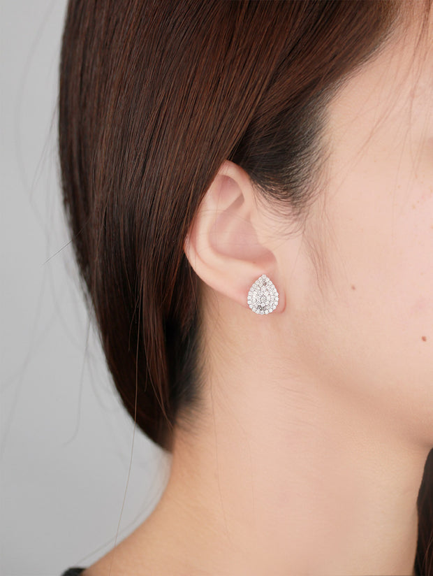 Tears of Goddess Diamond Pave Earrings