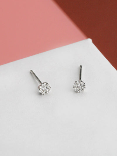 Almost Flora Diamond Studs