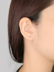 Heart Edged Diamond Studs