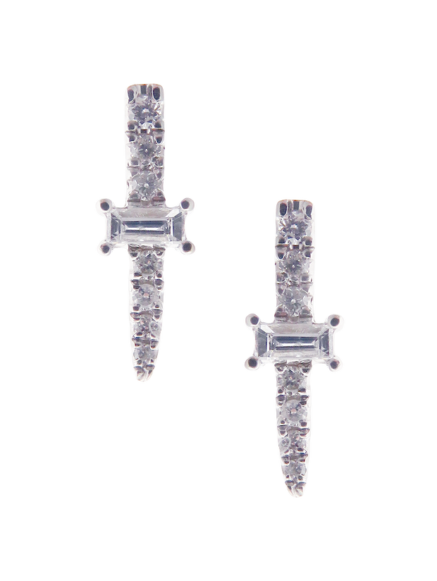 Mod Taper Diamond Earrings