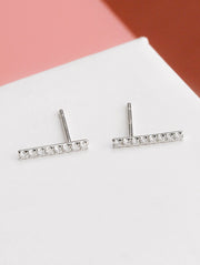 Single Bar Diamond Earrings