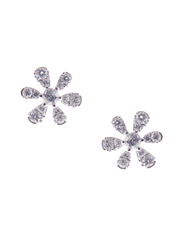 Seis Flower Pave Diamond Earrings