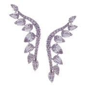 Angel Cluster Diamond Baguette Earcrawler