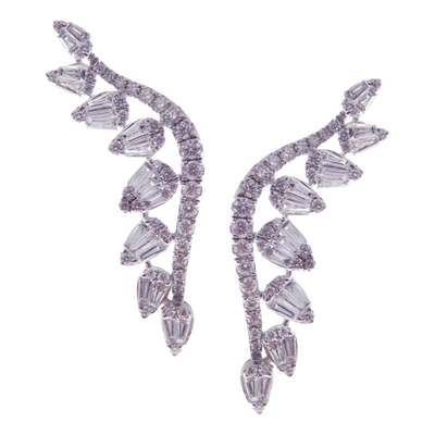 Angel Cluster Diamond Baguette Earcrawler