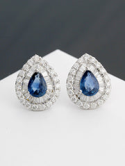 Neptune Tear Drop Baguette Round Earring