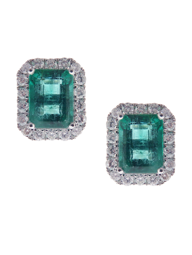 Lufan Emerald Studs