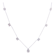 Mixy Diamond Line Necklace Pendant