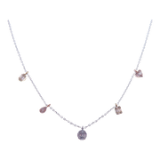 Mixed Shapes Baguette Line Diamond Necklace Pendant