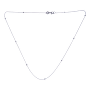 Diamond-by-the-Yard Line Diamond Necklace Pendant