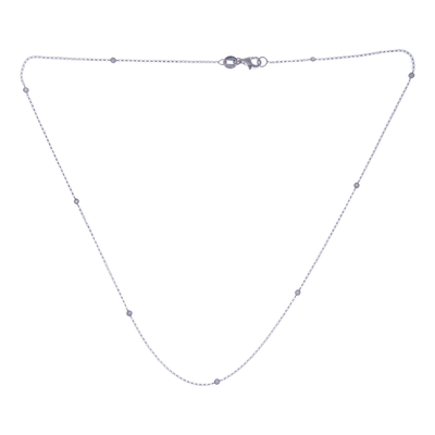 Diamond-by-the-Yard Line Diamond Necklace Pendant