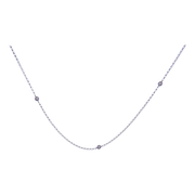 Diamond-by-the-Yard Line Diamond Necklace Pendant