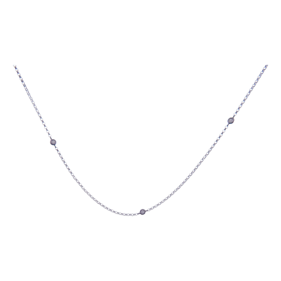 Diamond-by-the-Yard Line Diamond Necklace Pendant