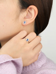 Neptune Tear Drop Baguette Ring