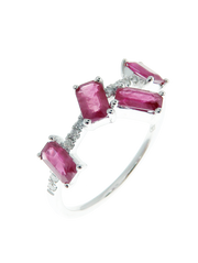 Hera Ruby-4 Firey Ring