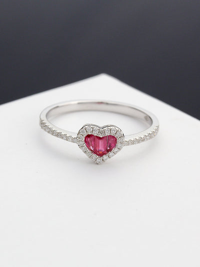 Adora Diamond Heart Ring