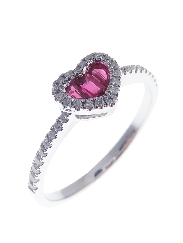 Adora Diamond Heart Ring