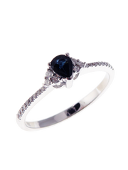 Neptune Tear-1 Round Diamond Ring