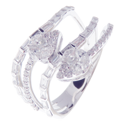 Astro Diamond Baguette Open Ring 3-PC Set