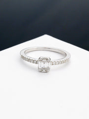 Mai Mini Baguette Diamond Ring