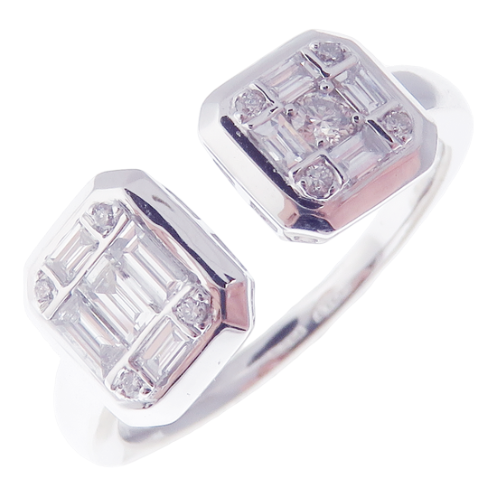 Modern Thick Baguette Open Ring 3-PC Set