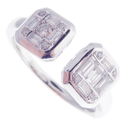 Modern Thick Baguette Open Ring 3-PC Set