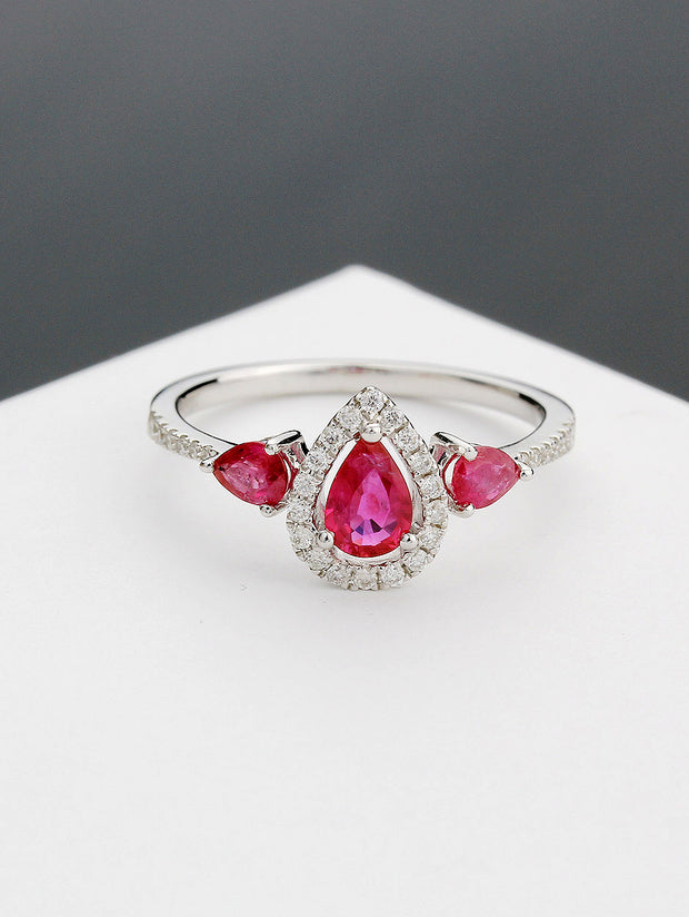 Hera Firey Ruby Tear-3 Ring