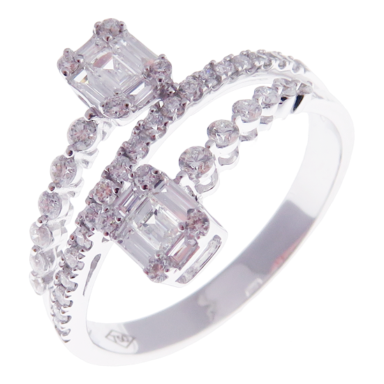 Astro Diamond Baguette Open Ring 3-PC Set