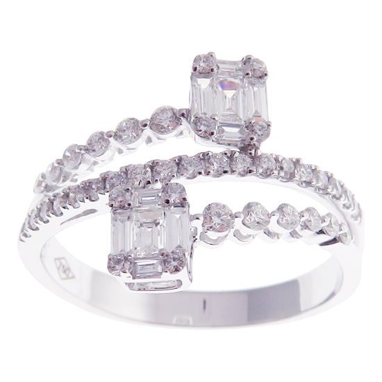 Astro Diamond Baguette Open Ring 3-PC Set