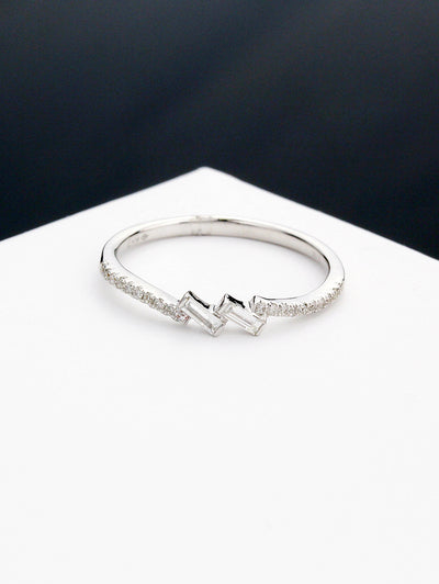 Diamond Baguette-2 Twin-S Ring