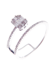 Hermes Diamond Illusion Double Ring