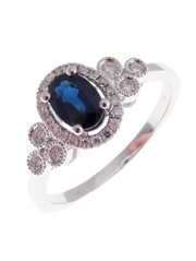 Neptune Oval-1 Round Side Diamond Ring