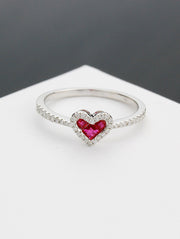 Adora Princess Diamond Heart Ring