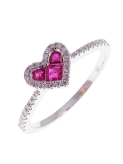 Adora Princess Diamond Heart Ring