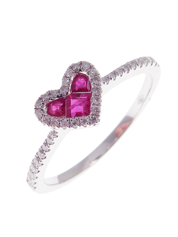 Adora Princess Diamond Heart Ring