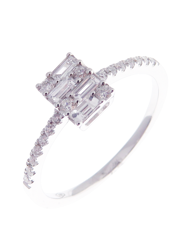 Illusional Diamond-B Ring