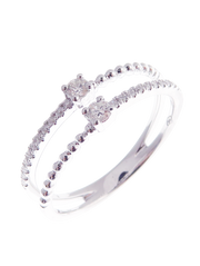 Hermes Diamond Center Double Ring