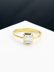 Somnus Illusion Yellow-Rec Ring