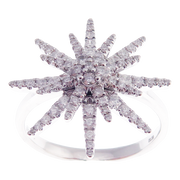 Starburst Diamond Earring Ring Set