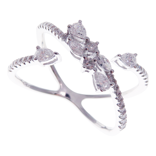 Astro Diamond Baguette Open Ring 3-PC Set